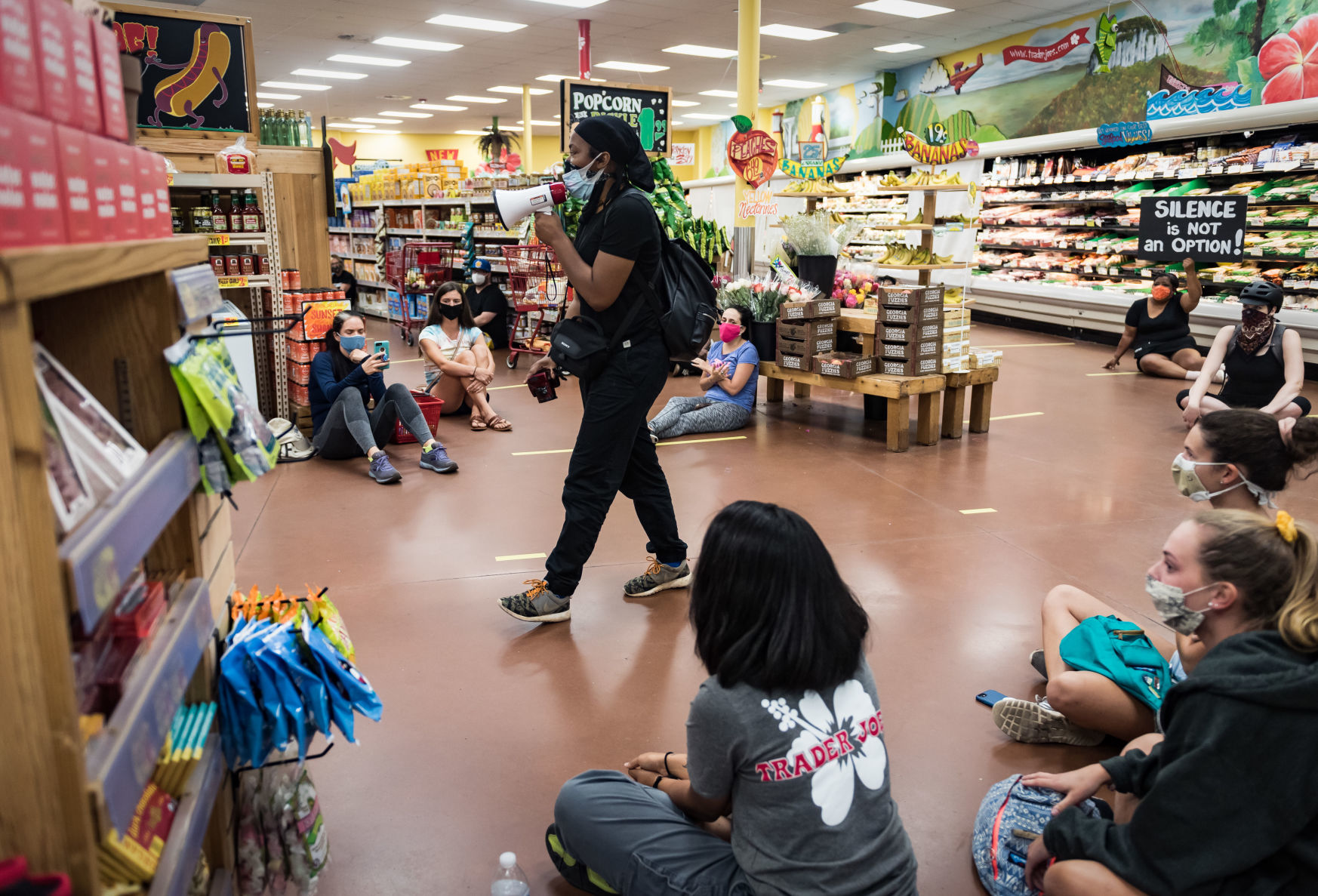 Sit-In Protest at Trader Joe's